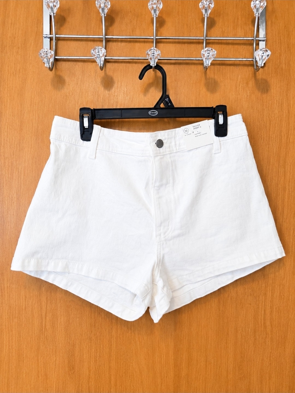 Universal Thread White High-Rise Denim Shorts
